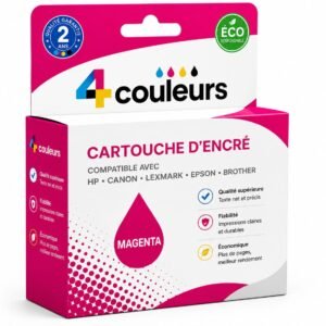 Cartouche d’encre magenta compatible – 4Couleur