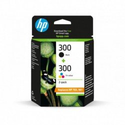 Cartouches HP  n°300 Pack Noir & Couleur